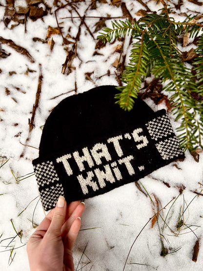 That's Knit Hat – Knitting pattern