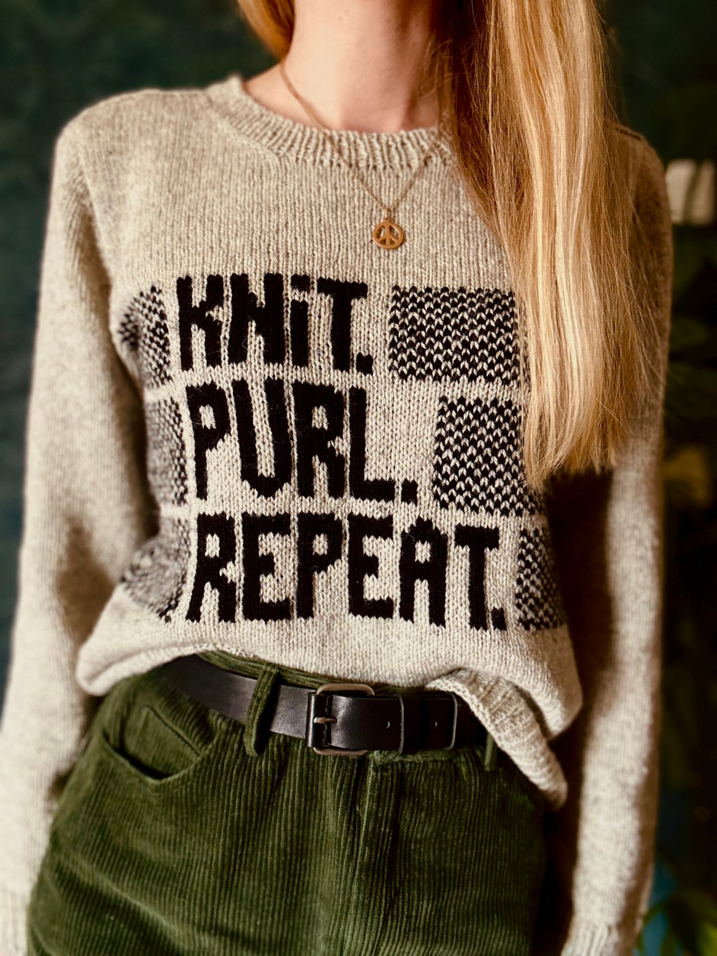 Knit Purl Repeat Sweater – Strickanleitung
